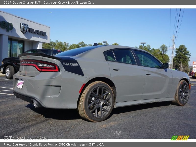 Destroyer Grey / Black/Brazen Gold 2017 Dodge Charger R/T
