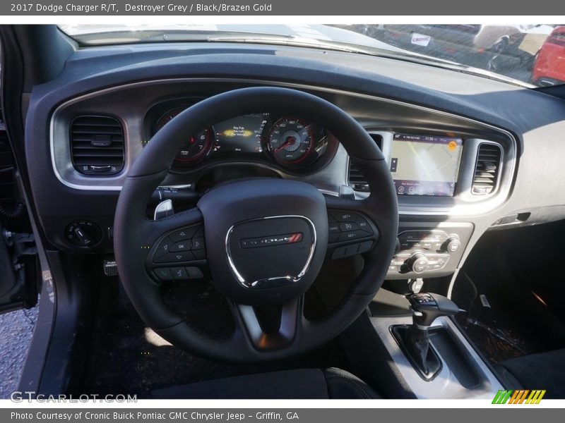 Destroyer Grey / Black/Brazen Gold 2017 Dodge Charger R/T