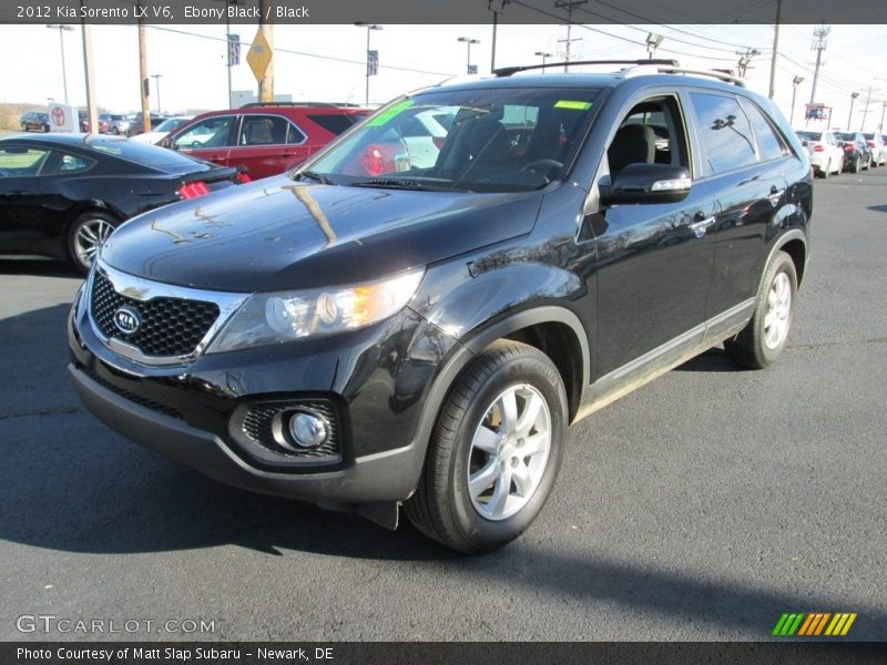 Ebony Black / Black 2012 Kia Sorento LX V6