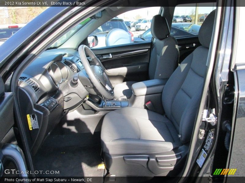 Ebony Black / Black 2012 Kia Sorento LX V6