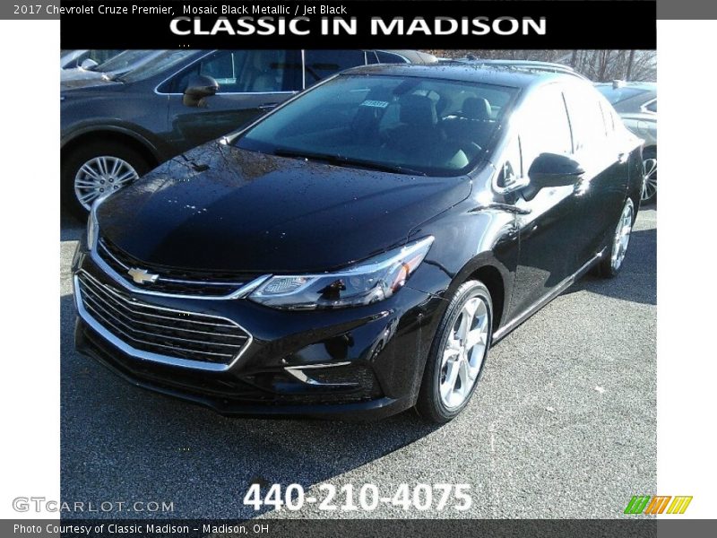 Mosaic Black Metallic / Jet Black 2017 Chevrolet Cruze Premier