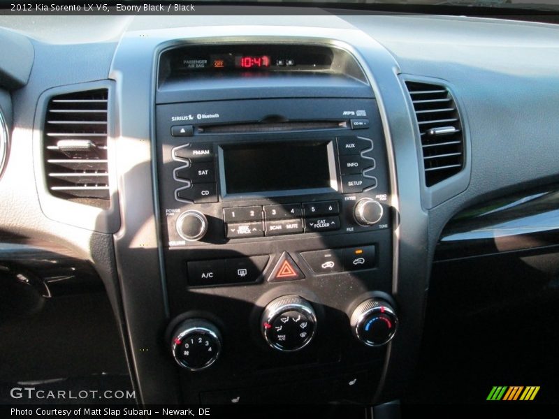 Ebony Black / Black 2012 Kia Sorento LX V6
