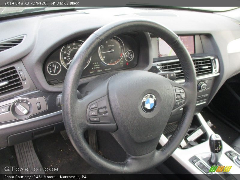 Jet Black / Black 2014 BMW X3 xDrive28i
