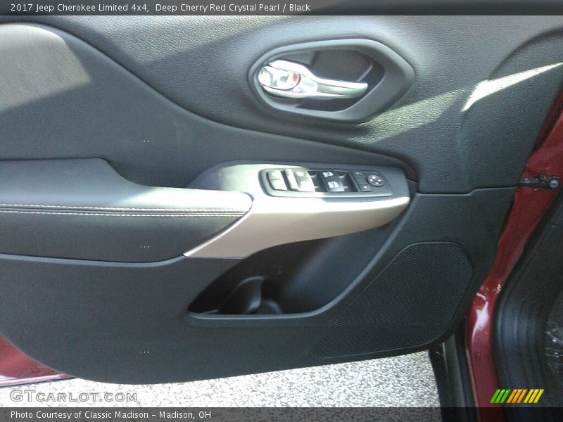 Deep Cherry Red Crystal Pearl / Black 2017 Jeep Cherokee Limited 4x4
