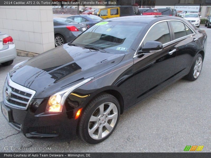 Black Raven / Morello Red/Jet Black 2014 Cadillac ATS 2.0L Turbo AWD
