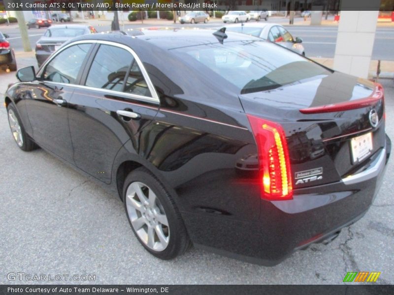 Black Raven / Morello Red/Jet Black 2014 Cadillac ATS 2.0L Turbo AWD