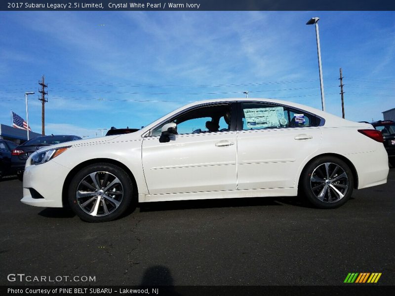 Crystal White Pearl / Warm Ivory 2017 Subaru Legacy 2.5i Limited