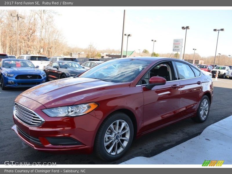 Ruby Red / Ebony 2017 Ford Fusion SE