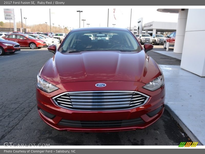 Ruby Red / Ebony 2017 Ford Fusion SE