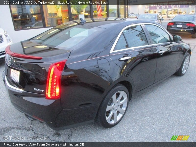 Black Raven / Morello Red/Jet Black 2014 Cadillac ATS 2.0L Turbo AWD