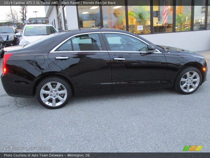 Black Raven / Morello Red/Jet Black 2014 Cadillac ATS 2.0L Turbo AWD