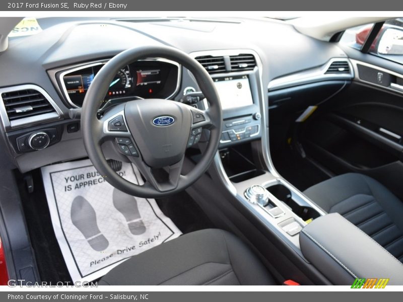 Ruby Red / Ebony 2017 Ford Fusion SE