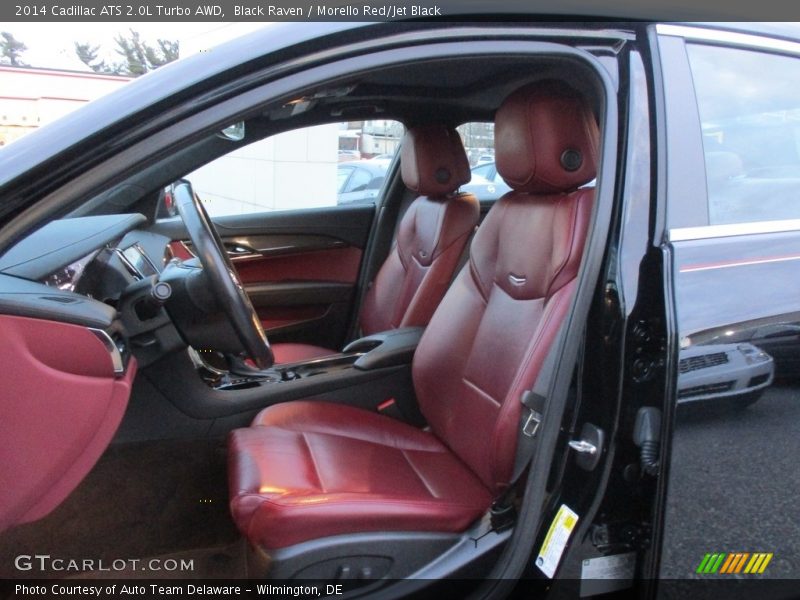 Black Raven / Morello Red/Jet Black 2014 Cadillac ATS 2.0L Turbo AWD
