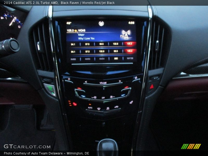 Black Raven / Morello Red/Jet Black 2014 Cadillac ATS 2.0L Turbo AWD