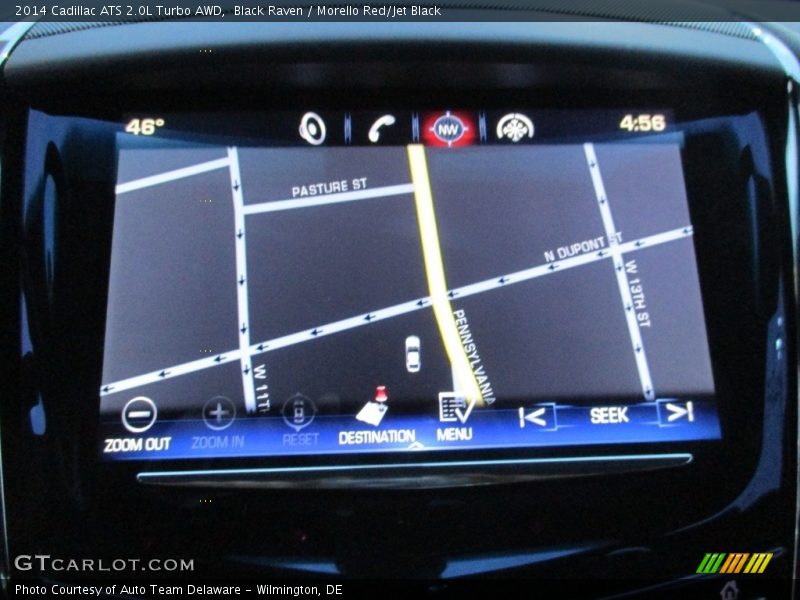 Black Raven / Morello Red/Jet Black 2014 Cadillac ATS 2.0L Turbo AWD