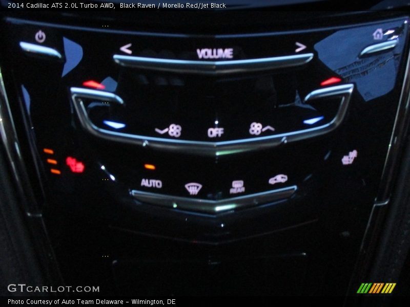 Black Raven / Morello Red/Jet Black 2014 Cadillac ATS 2.0L Turbo AWD