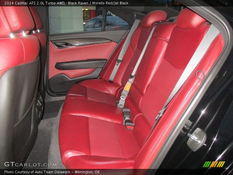 Black Raven / Morello Red/Jet Black 2014 Cadillac ATS 2.0L Turbo AWD