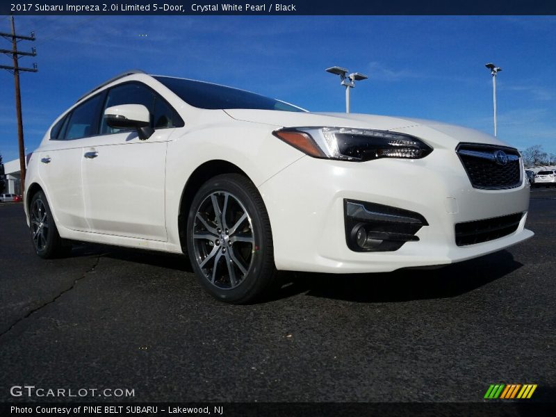 Crystal White Pearl / Black 2017 Subaru Impreza 2.0i Limited 5-Door