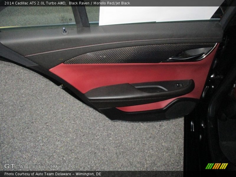 Black Raven / Morello Red/Jet Black 2014 Cadillac ATS 2.0L Turbo AWD