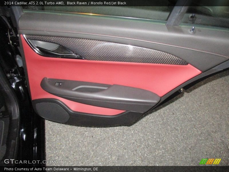 Black Raven / Morello Red/Jet Black 2014 Cadillac ATS 2.0L Turbo AWD