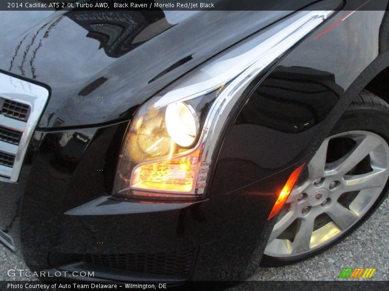 Black Raven / Morello Red/Jet Black 2014 Cadillac ATS 2.0L Turbo AWD