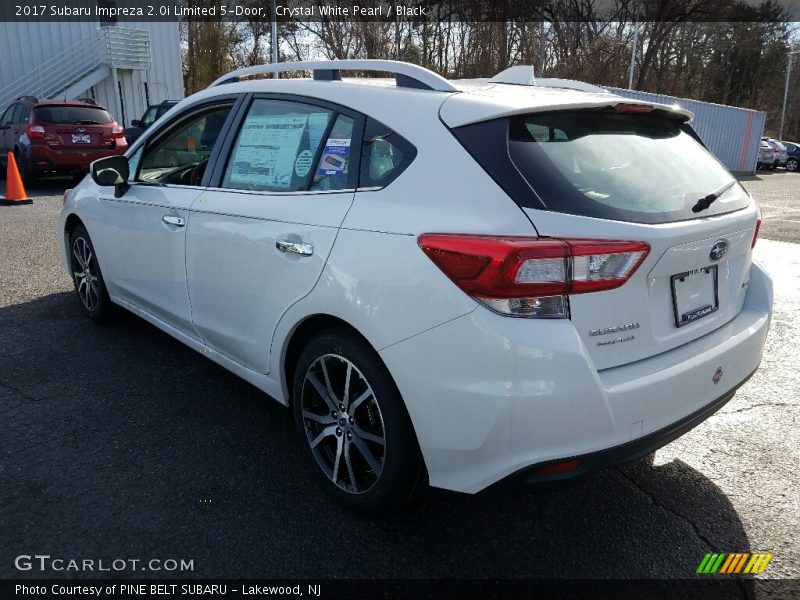 Crystal White Pearl / Black 2017 Subaru Impreza 2.0i Limited 5-Door