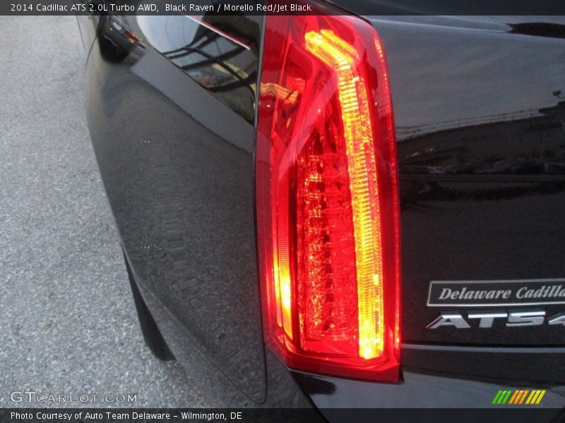Black Raven / Morello Red/Jet Black 2014 Cadillac ATS 2.0L Turbo AWD