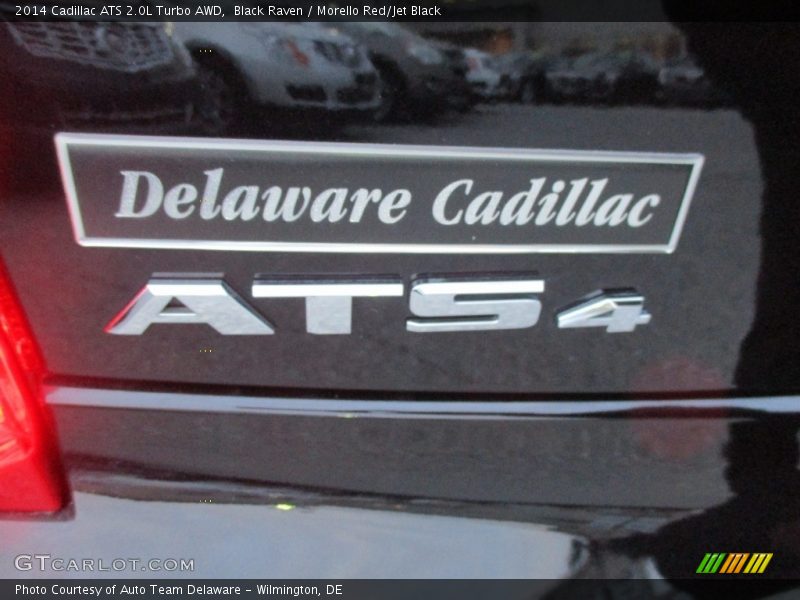 Black Raven / Morello Red/Jet Black 2014 Cadillac ATS 2.0L Turbo AWD