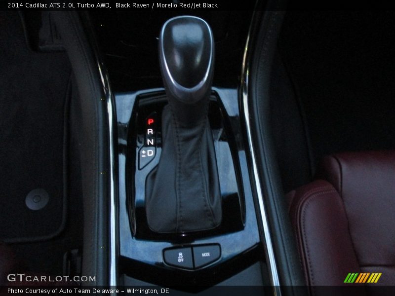 Black Raven / Morello Red/Jet Black 2014 Cadillac ATS 2.0L Turbo AWD
