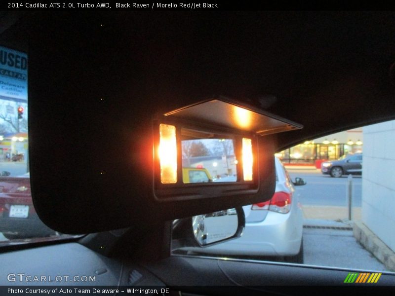 Black Raven / Morello Red/Jet Black 2014 Cadillac ATS 2.0L Turbo AWD