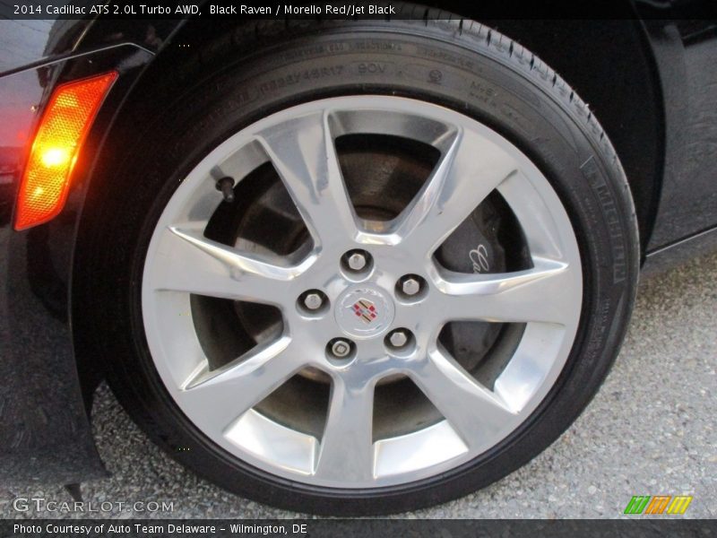 Black Raven / Morello Red/Jet Black 2014 Cadillac ATS 2.0L Turbo AWD