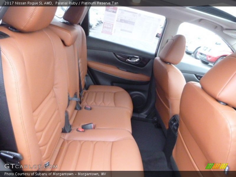 Rear Seat of 2017 Rogue SL AWD