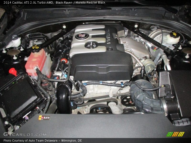 Black Raven / Morello Red/Jet Black 2014 Cadillac ATS 2.0L Turbo AWD