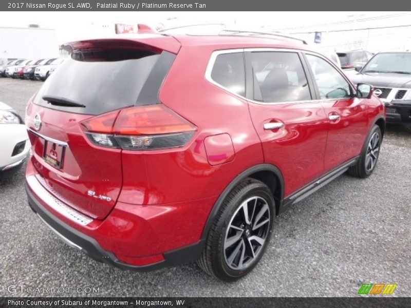 Palatial Ruby / Platinum Reserve Tan 2017 Nissan Rogue SL AWD