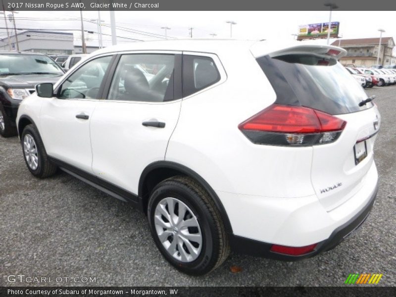 Glacier White / Charcoal 2017 Nissan Rogue S AWD