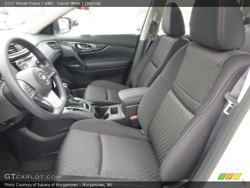 Glacier White / Charcoal 2017 Nissan Rogue S AWD