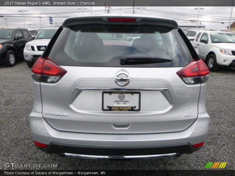 Brilliant Silver / Charcoal 2017 Nissan Rogue S AWD