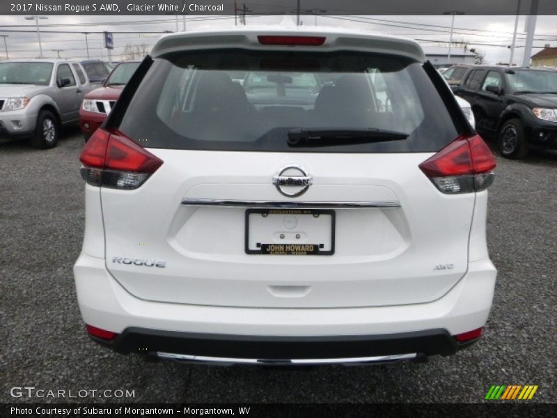 Glacier White / Charcoal 2017 Nissan Rogue S AWD