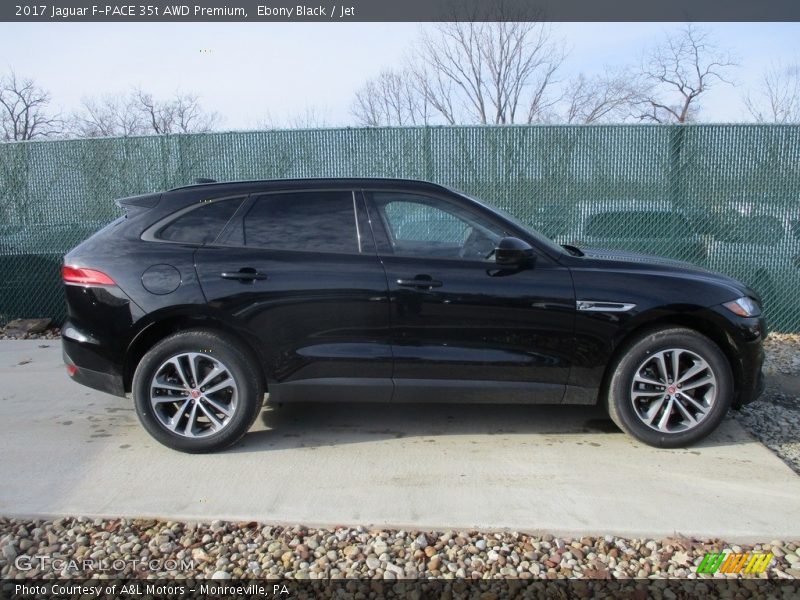 Ebony Black / Jet 2017 Jaguar F-PACE 35t AWD Premium