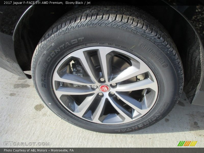 Ebony Black / Jet 2017 Jaguar F-PACE 35t AWD Premium