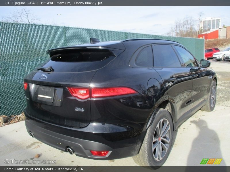 Ebony Black / Jet 2017 Jaguar F-PACE 35t AWD Premium
