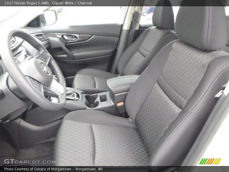 Glacier White / Charcoal 2017 Nissan Rogue S AWD