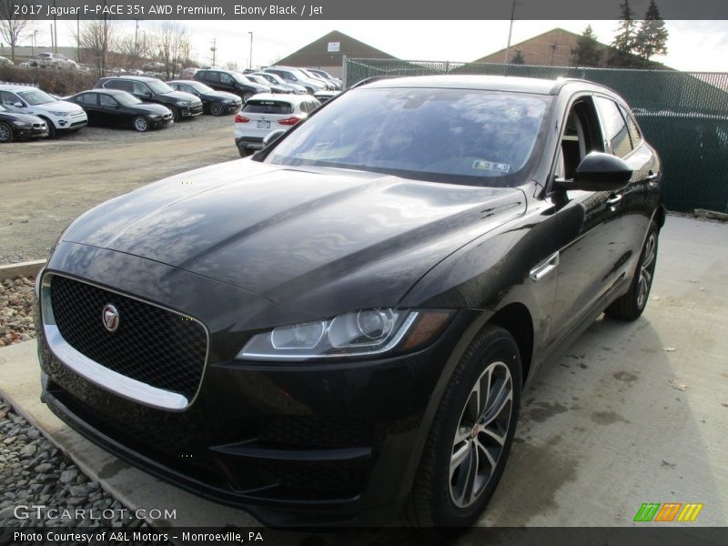 Ebony Black / Jet 2017 Jaguar F-PACE 35t AWD Premium