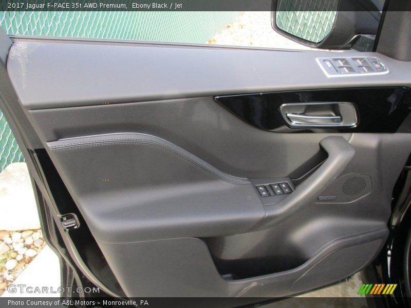 Ebony Black / Jet 2017 Jaguar F-PACE 35t AWD Premium