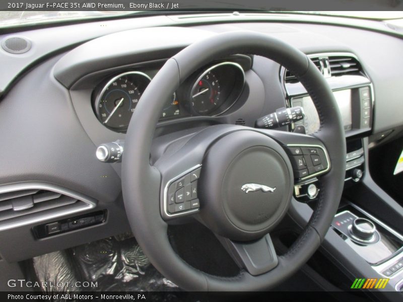 Ebony Black / Jet 2017 Jaguar F-PACE 35t AWD Premium