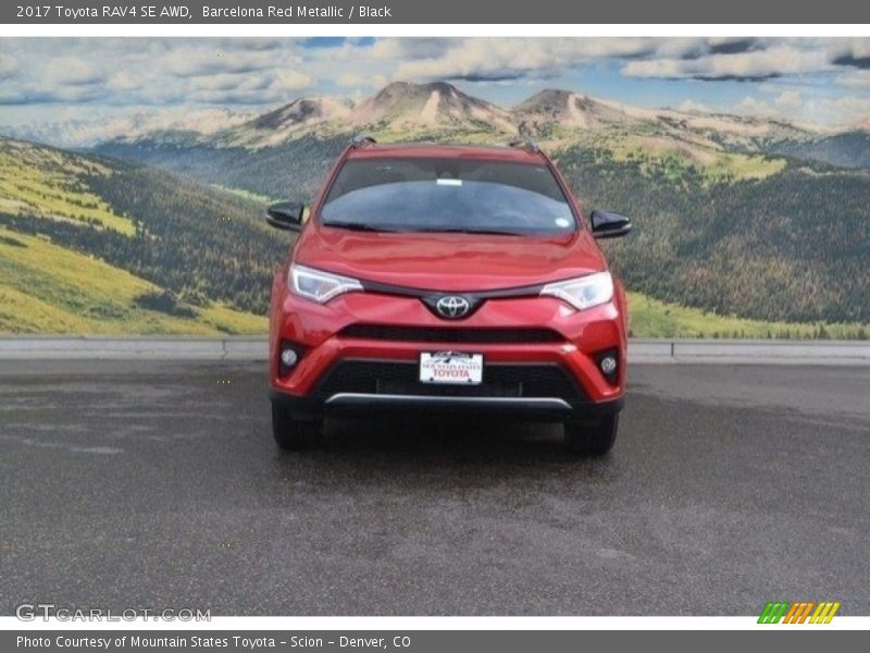 Barcelona Red Metallic / Black 2017 Toyota RAV4 SE AWD