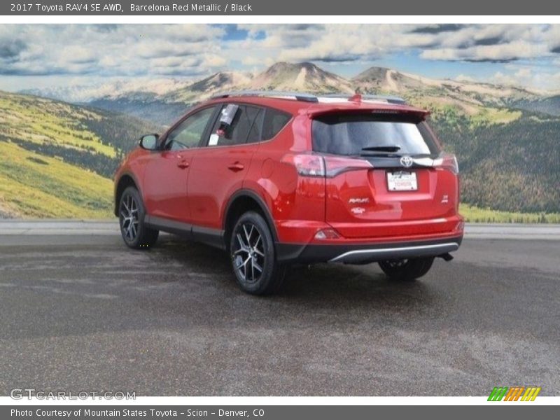 Barcelona Red Metallic / Black 2017 Toyota RAV4 SE AWD