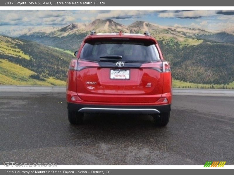 Barcelona Red Metallic / Black 2017 Toyota RAV4 SE AWD
