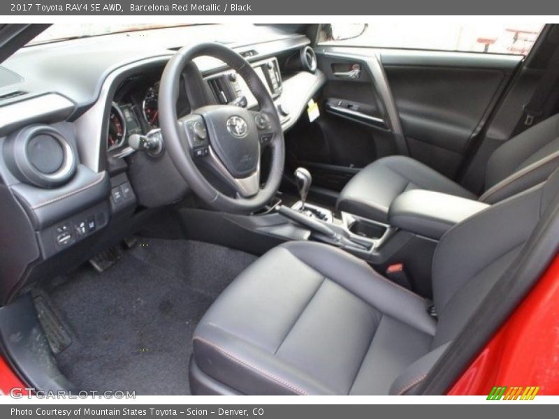 Barcelona Red Metallic / Black 2017 Toyota RAV4 SE AWD