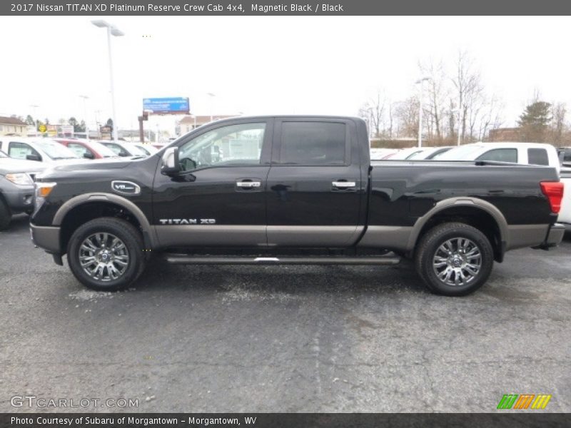 Magnetic Black / Black 2017 Nissan TITAN XD Platinum Reserve Crew Cab 4x4